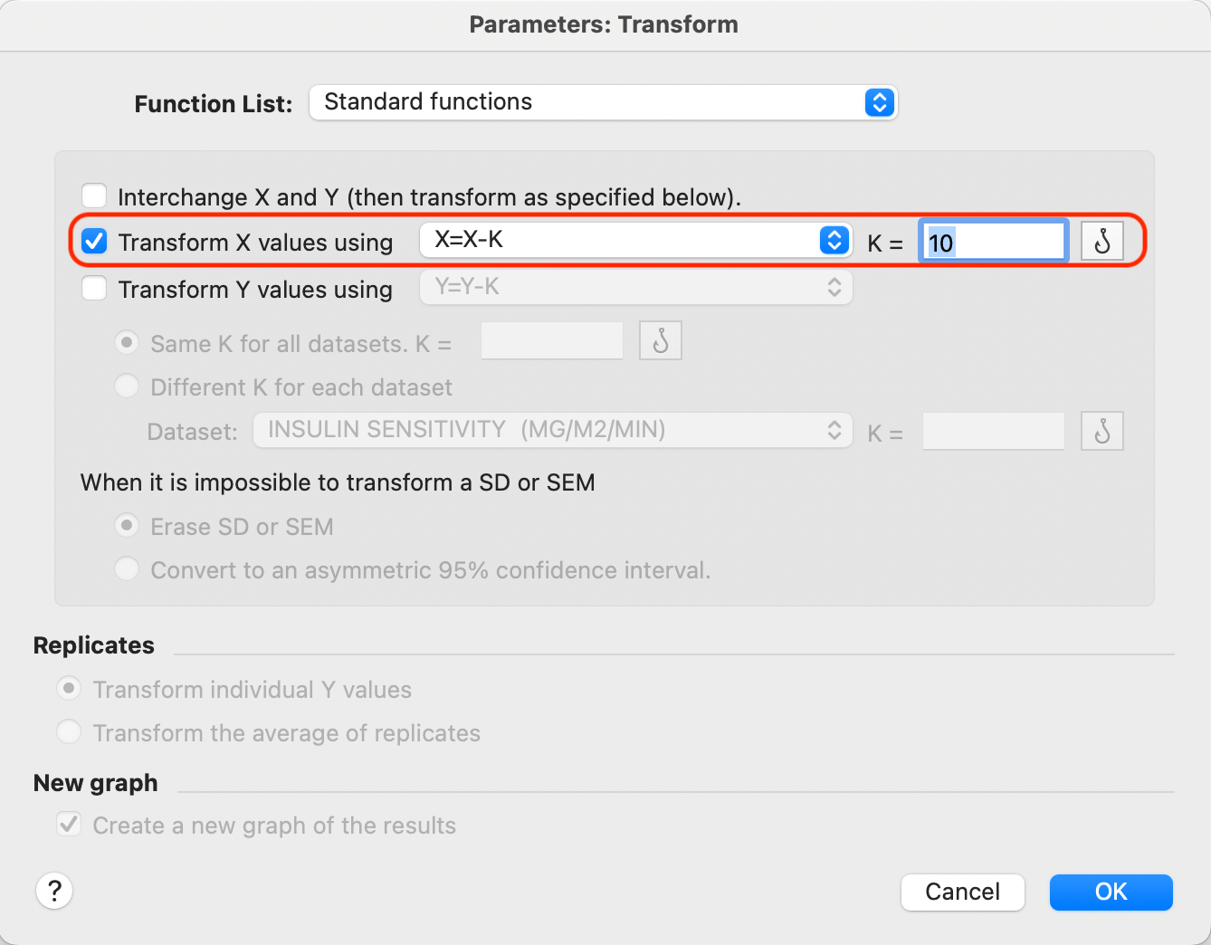 Bug Fixed Standard Error and 95 Confidence Interval for Y when X ≠ 0